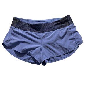 Lululemon Womens Speedup Shorts Size 10 lavender purple Lightweight Breathable